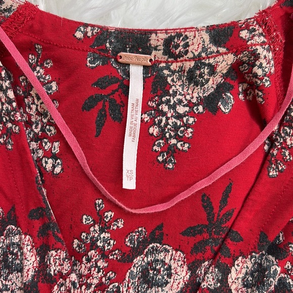 Free People V-Neck Flowy Top XS - Picture 3 of 6